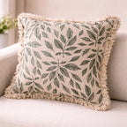 Forest Whisper Organic Cotton Slub Cushion Cover