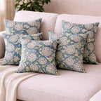Celeste Garden Cotton Slub Cushion Cover