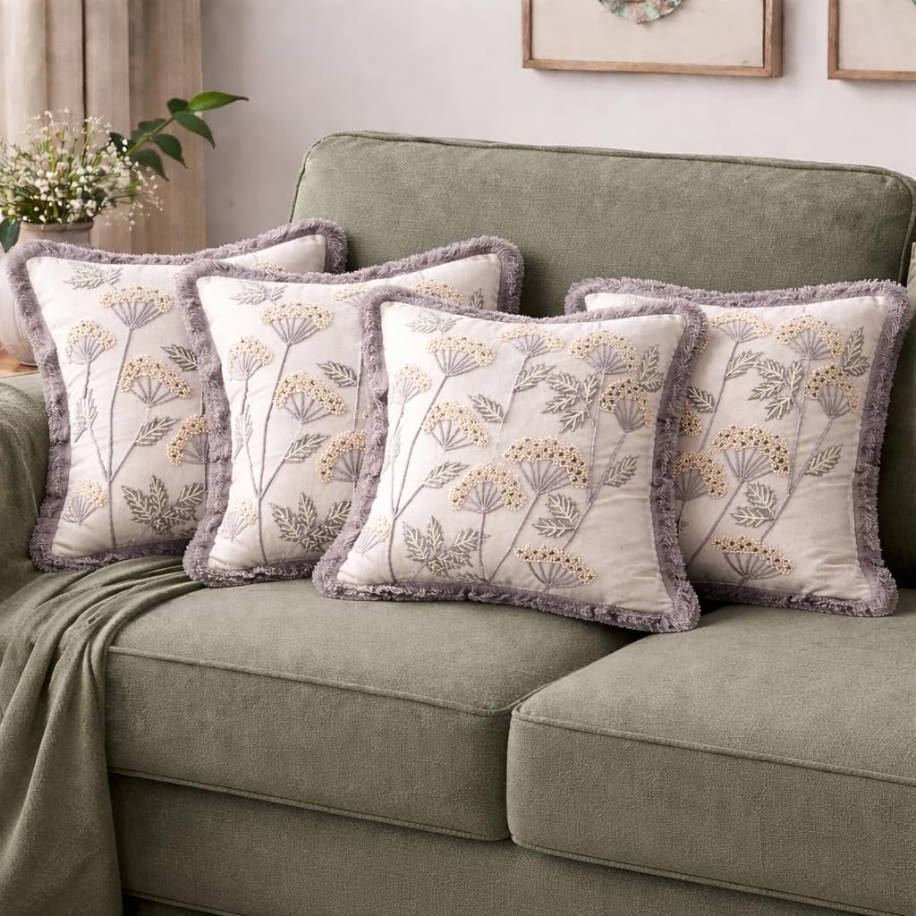 Palais Blanche Floral Heirloom Cushion Cover