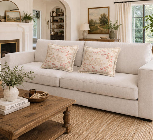 Soft Bloom Fringe Cushion Cover