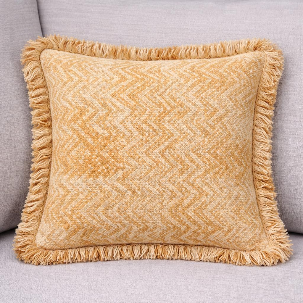 Sunstone Fringe Accent Cushion Cover