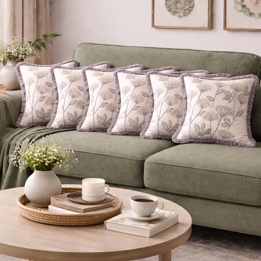 Palais Blanche Floral Heirloom Cushion Cover