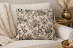 Monochrome Meadow Cushion Cover