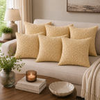 Dynasty Ochre Artisan Embroidery Cushion Cover