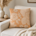 Sculpted Petals Handwoven Cushion Cover