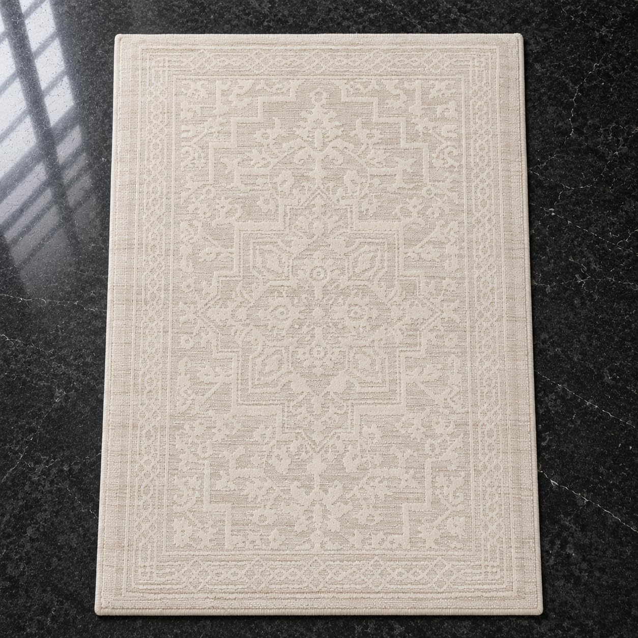 Ivory Elegance Bath Rug
