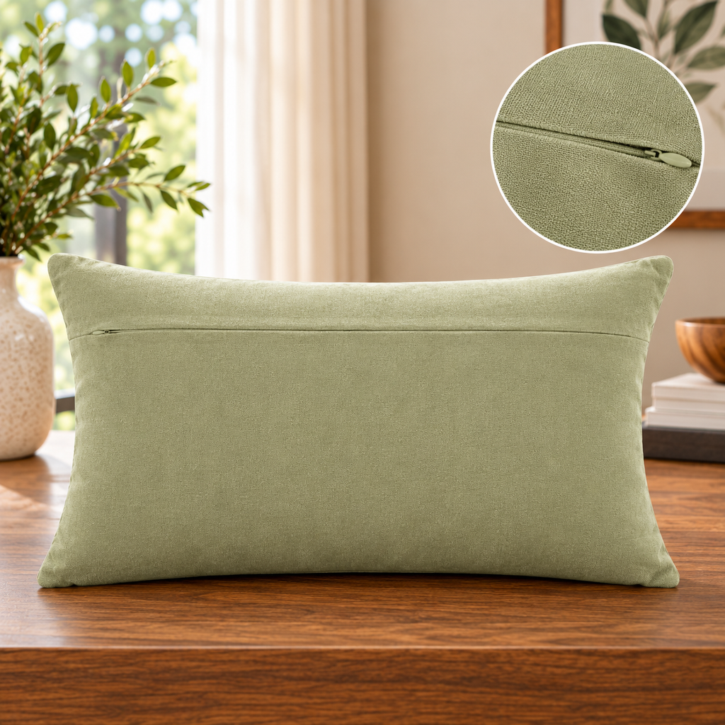 Artisan Weave Handwoven Cotton Throw Pillow Cover