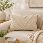 Artisan Tufted Cotton Cushion Covers