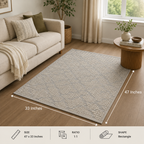 Nordic Texture Weave Rug