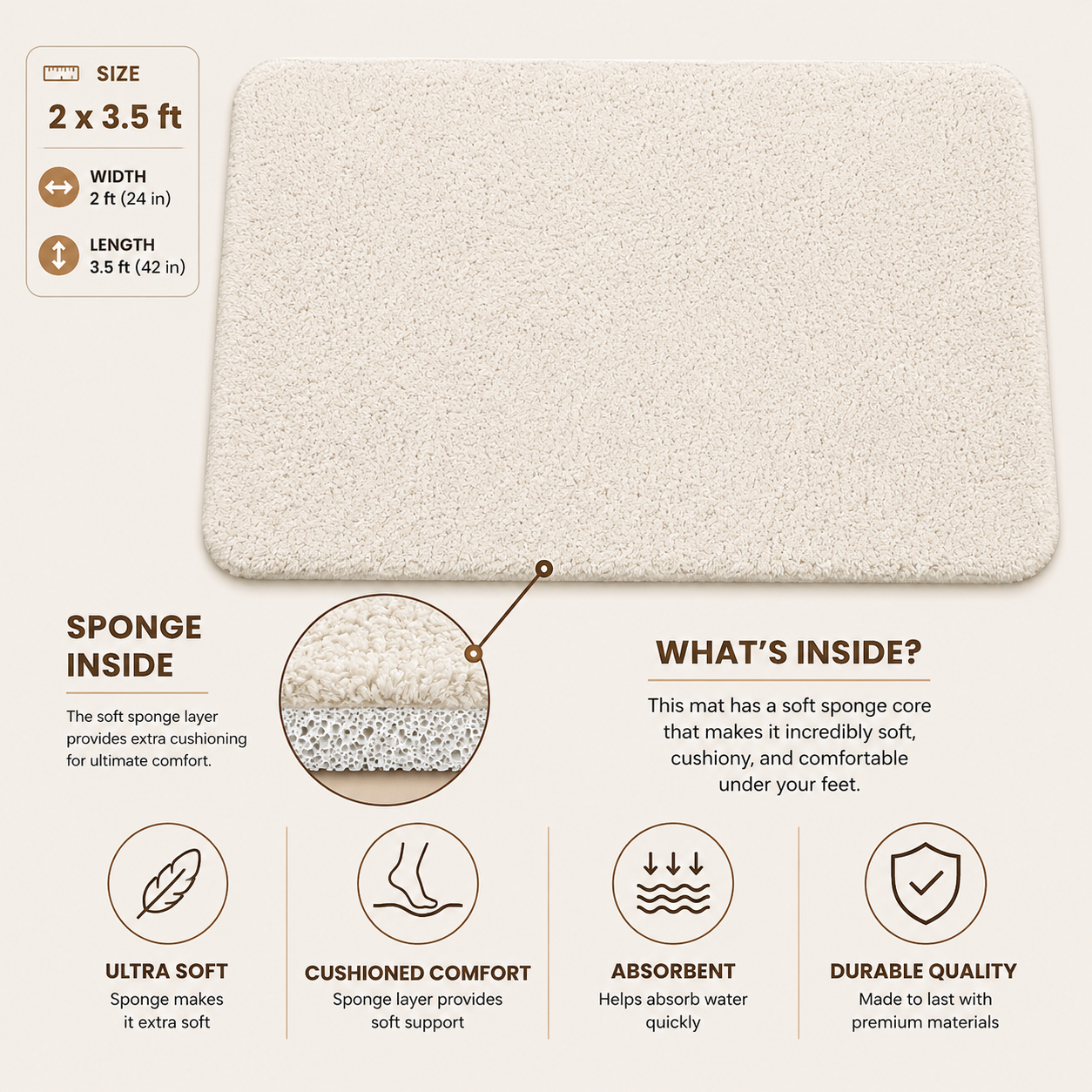 SoftStep Plush Door Mat