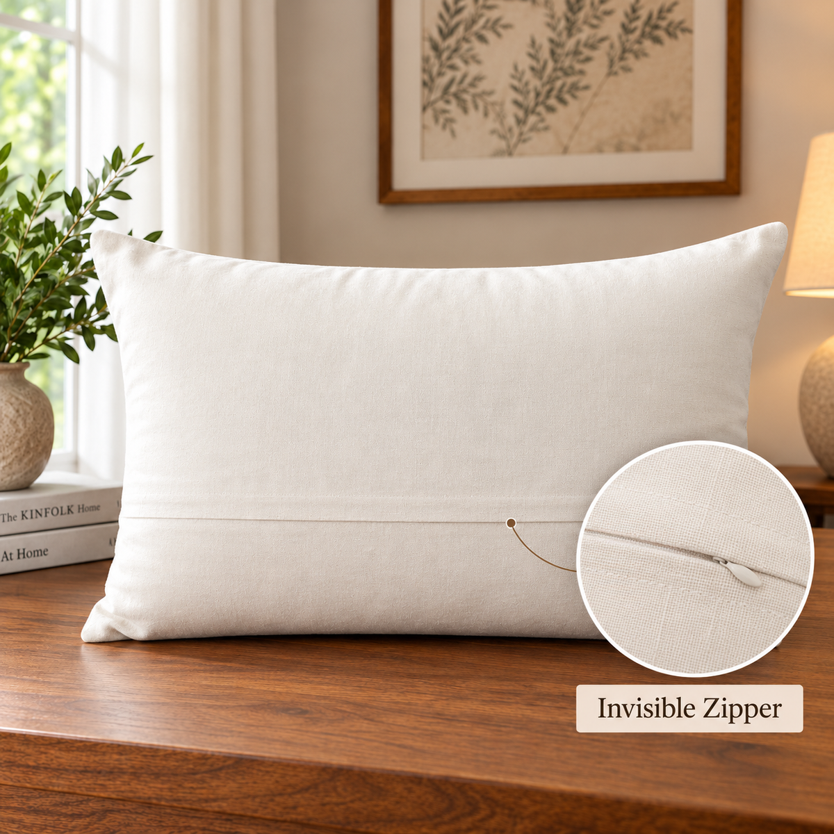 Artisan Weave Handwoven Cotton Throw Pillow Cover