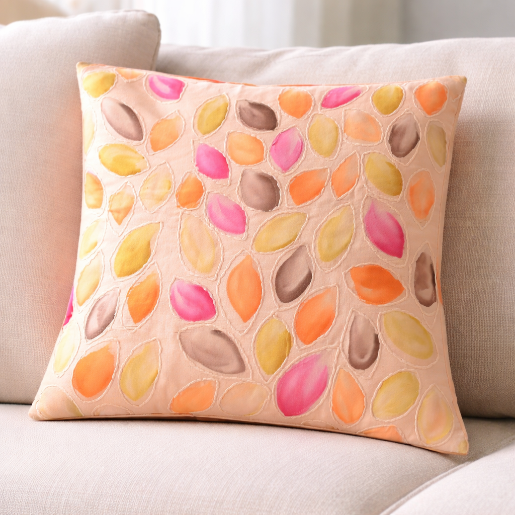 Blush Terra Leaf Cushion