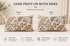 Autumn Meadow Floral Lumbar Cushion Cover – Cotton Blend Decorative Pillow Cover