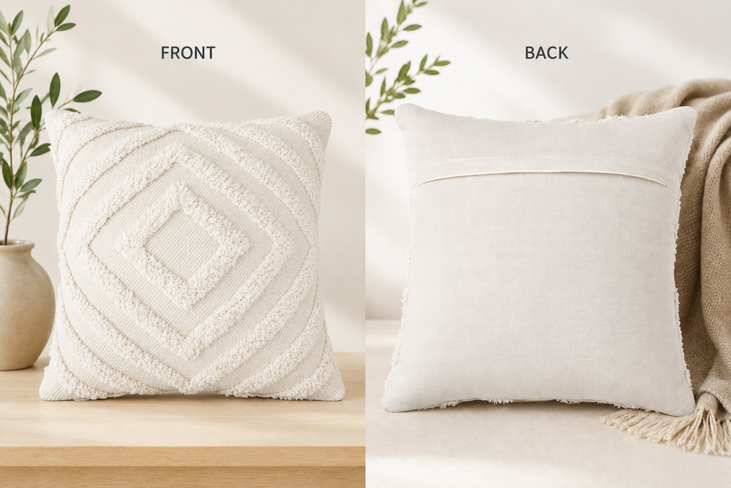 Artisan Tufted Cotton Cushion Covers