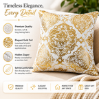 Ornate Foil Luxe Cushion Covers