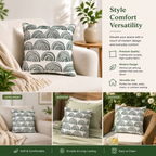 Luna Terra Crescent Cushion Cover-Decorative Throw Pillow Cover