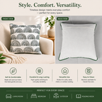 Luna Terra Crescent Cushion Cover-Decorative Throw Pillow Cover
