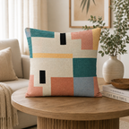 Mosaic Harmony Decorative Cotton Throw Pillow Cover