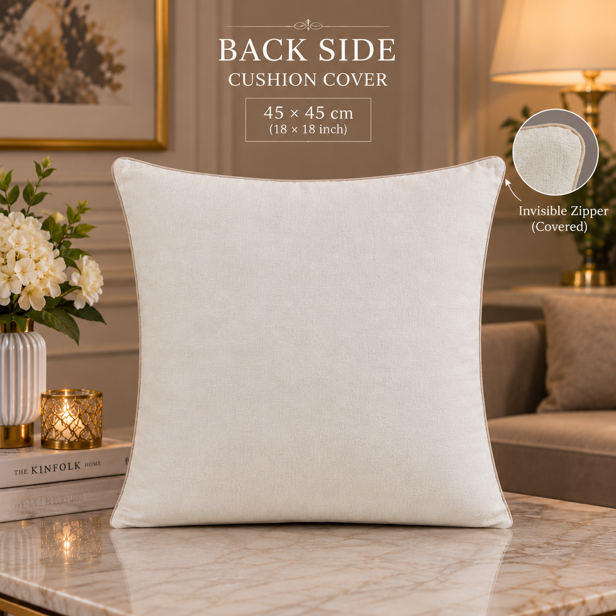 Linear Harmony Handwoven Cushion Cover