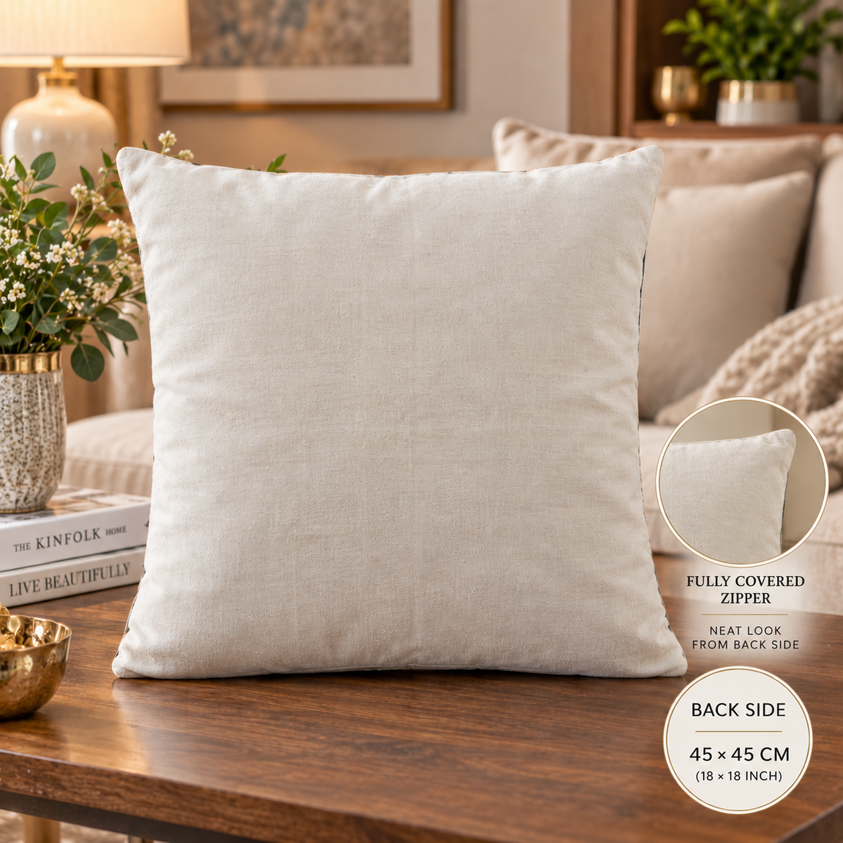 Mosaic Harmony Decorative Cotton Throw Pillow Cover