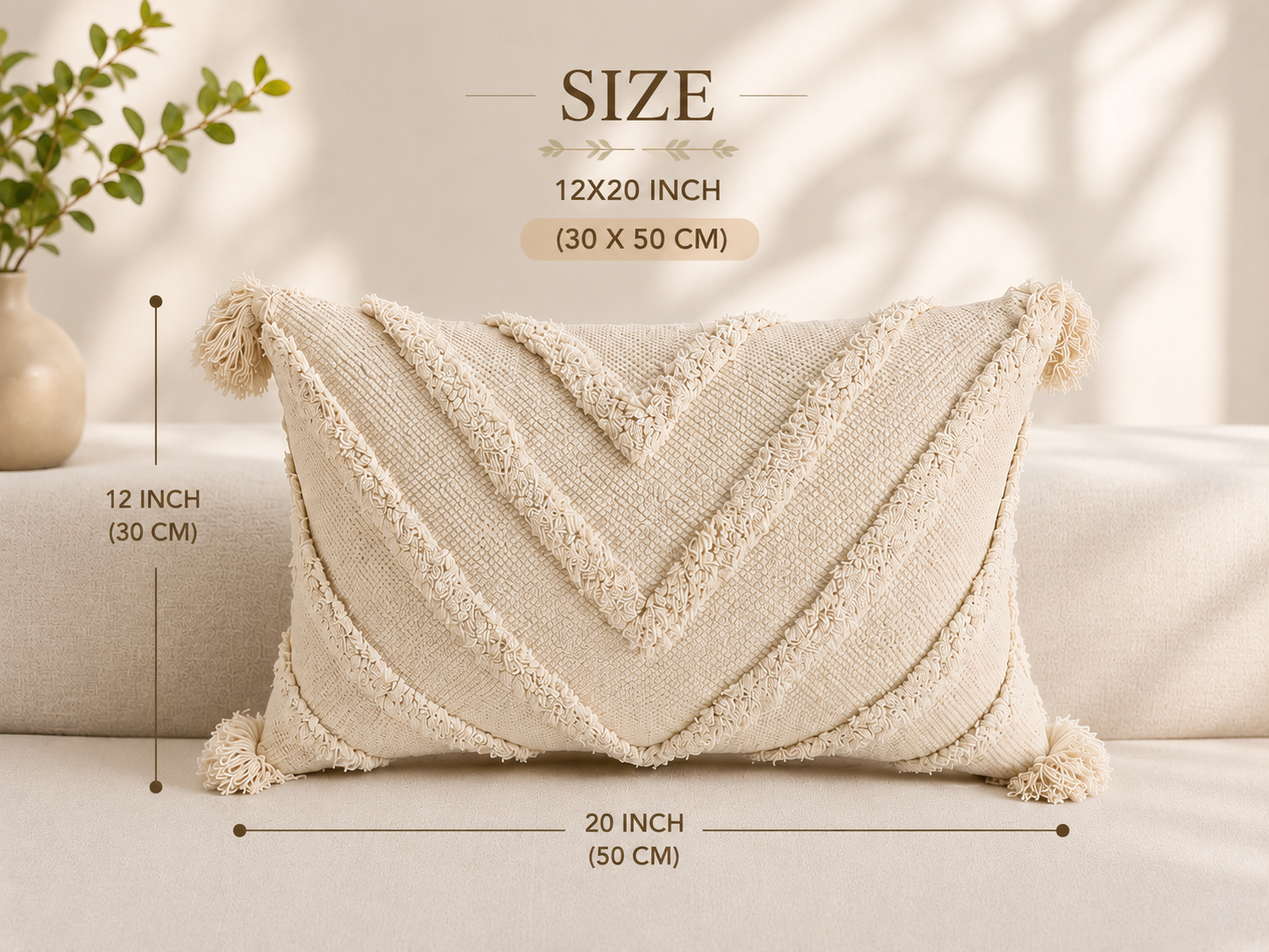 Artisan Tufted Cotton Cushion Covers