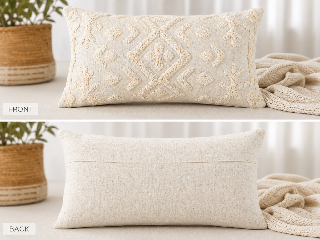 Artisan Tufted Cotton Cushion Covers