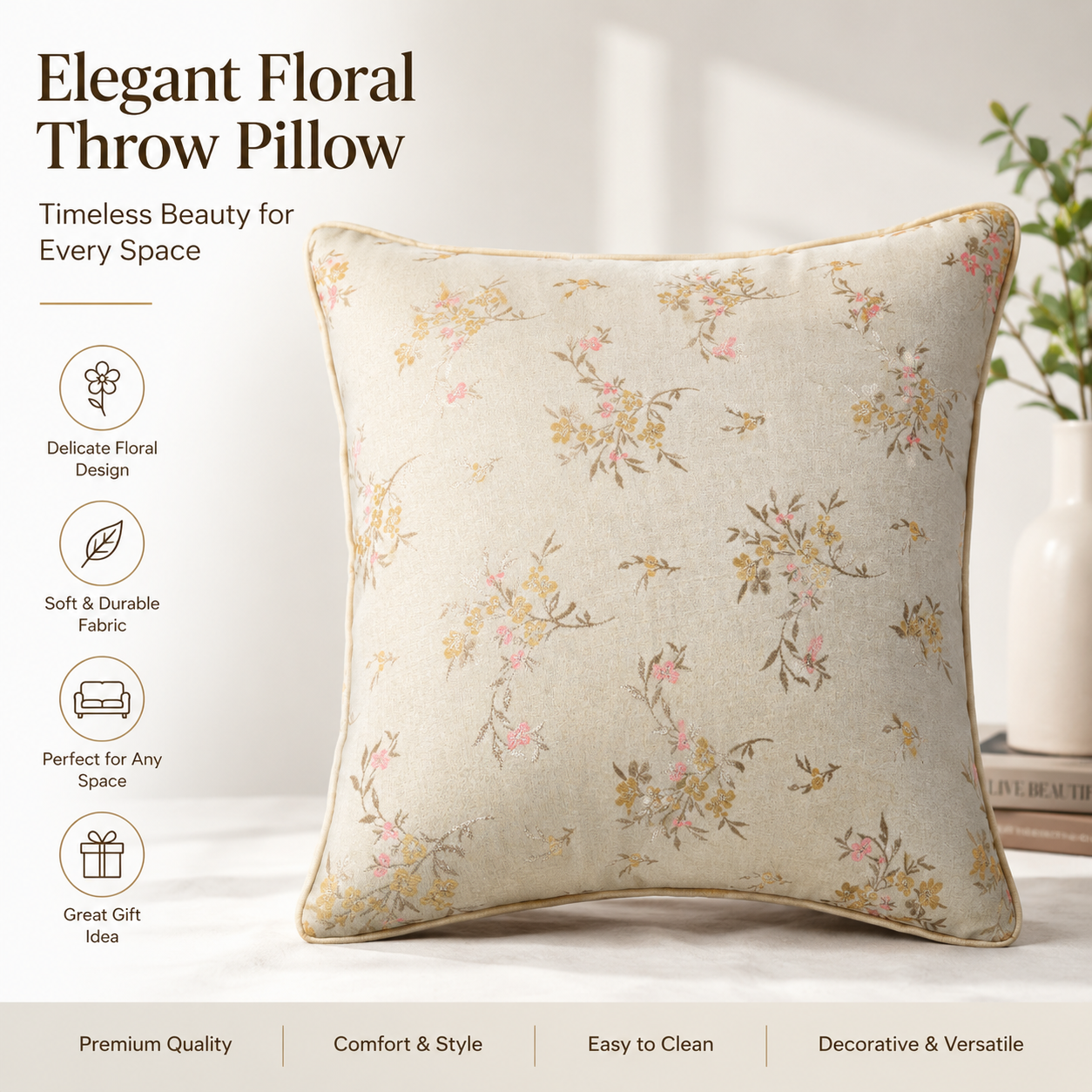 Zari Bloom Cushion Covers