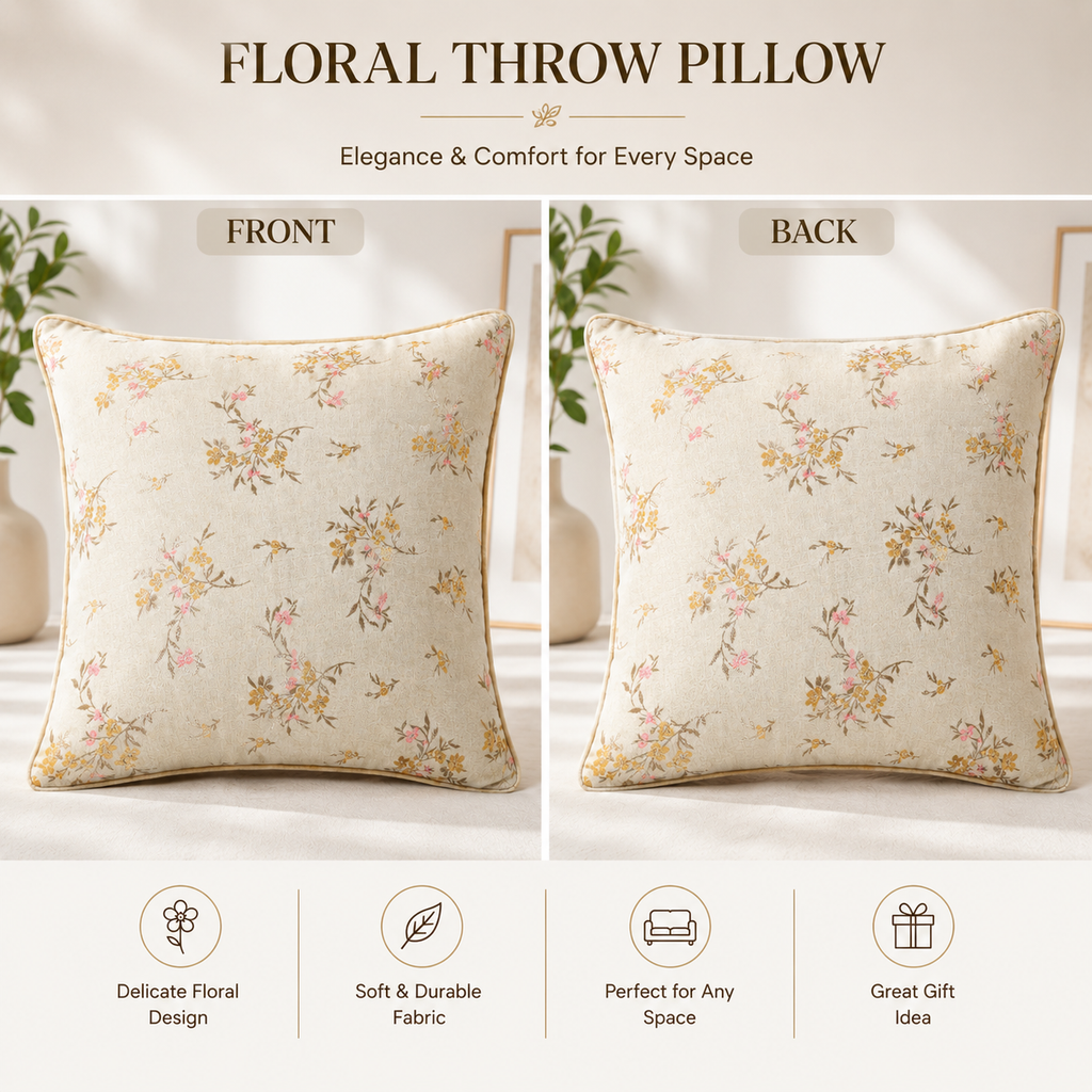 Zari Bloom Cushion Covers