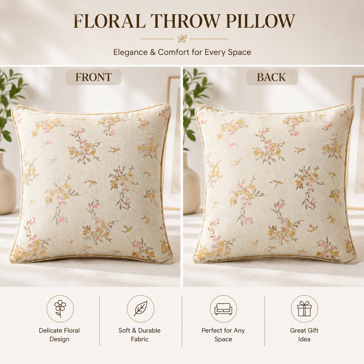 Zari Bloom Cushion Covers