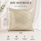 Ornate Foil Luxe Cushion Covers
