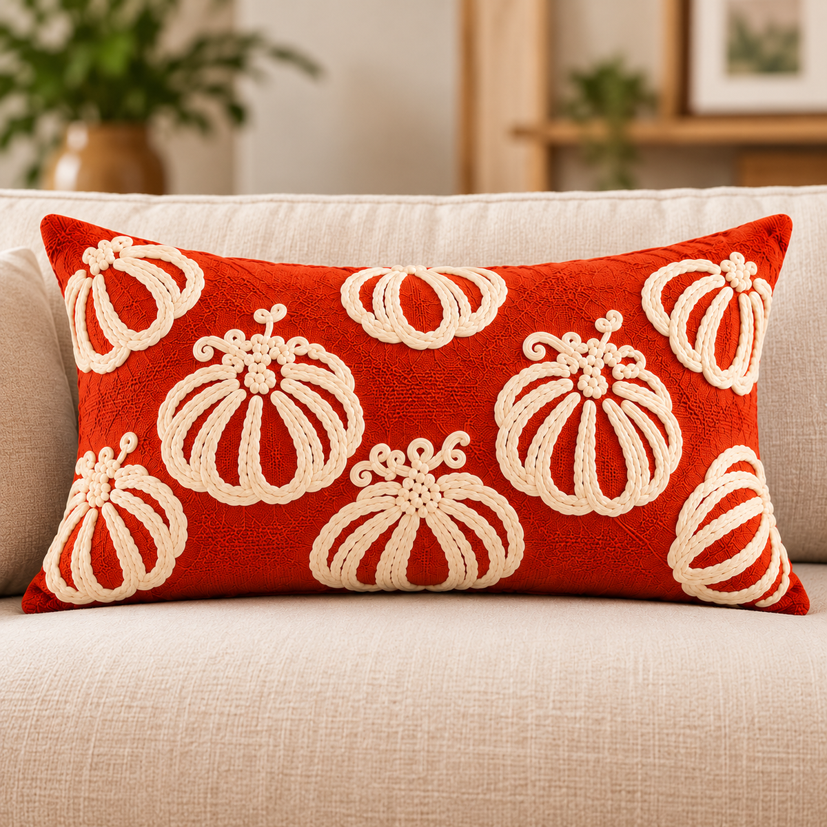 Pumpkin Fall Pillow Covers – Autumn Harvest Decorative Throw Pillow Covers - pack of 2