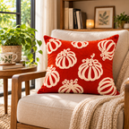 Pumpkin Fall Pillow Covers – Autumn Harvest Decorative Throw Pillow Covers - pack of 2