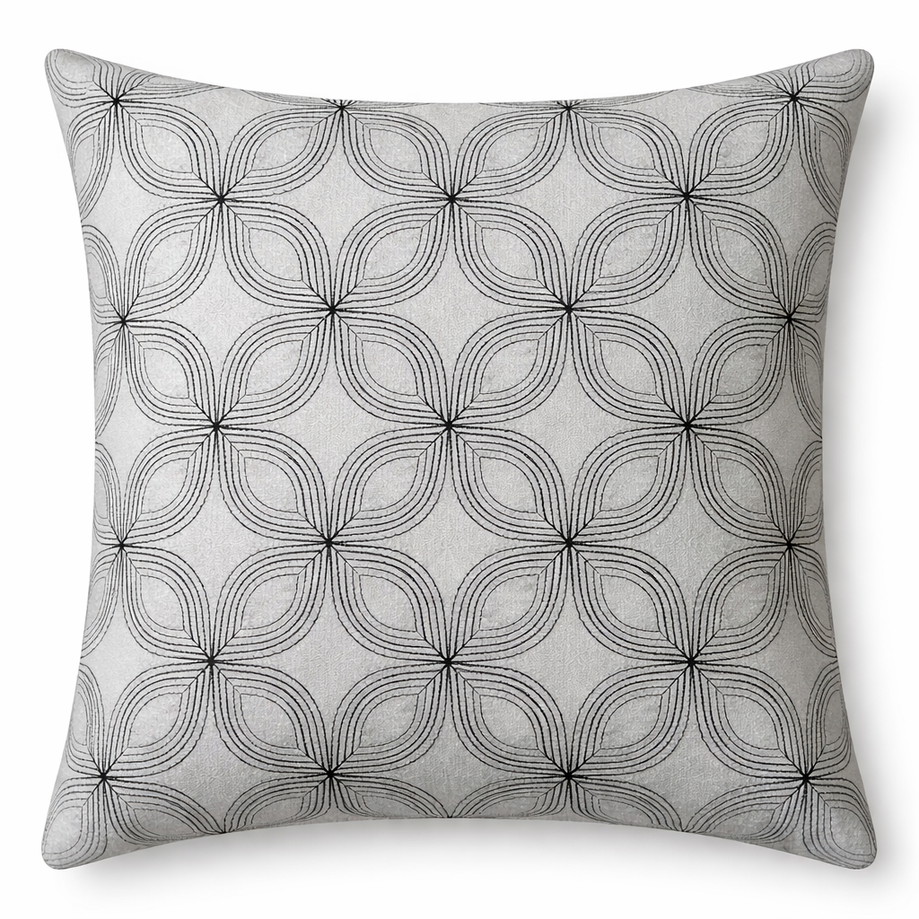 Floral Geometry Luxe Blue