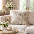 Forest Whisper Organic Cotton Slub Cushion Cover