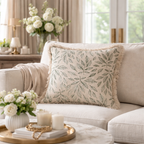 Forest Whisper Organic Cotton Slub Cushion Cover