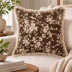 Botanique Double Layer Cotton Cushion Cover – Hand Block Printed