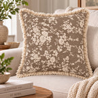 Botanique Double Layer Cotton Cushion Cover – Hand Block Printed