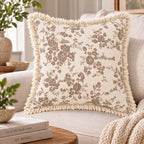 Botanique Double Layer Cotton Cushion Cover – Hand Block Printed