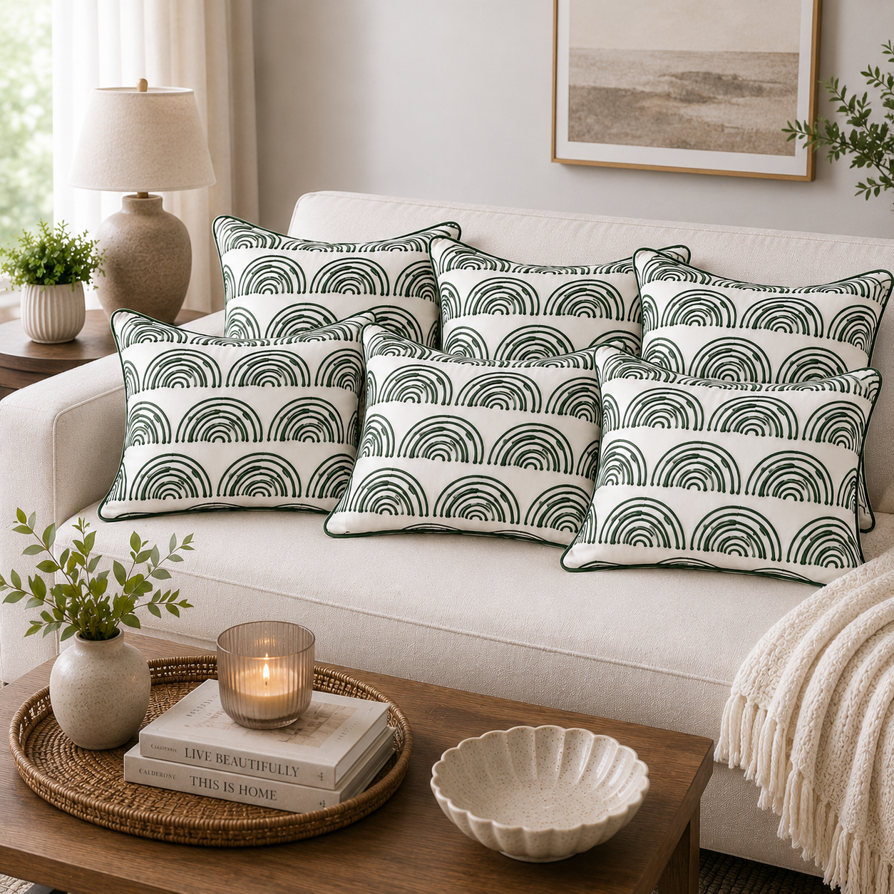 Luna Terra Crescent Cushion Cover
