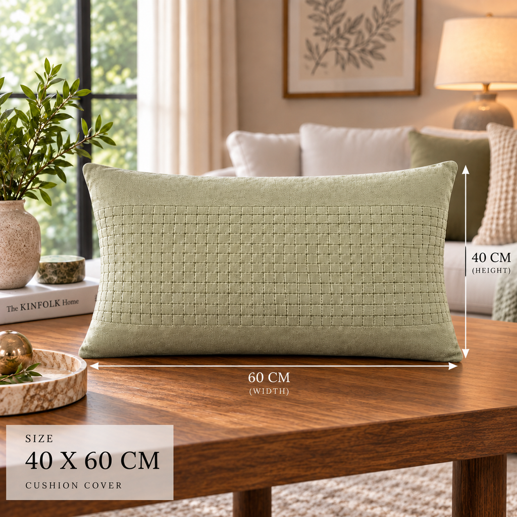 Artisan Weave Handwoven Cotton Throw Pillow Cover