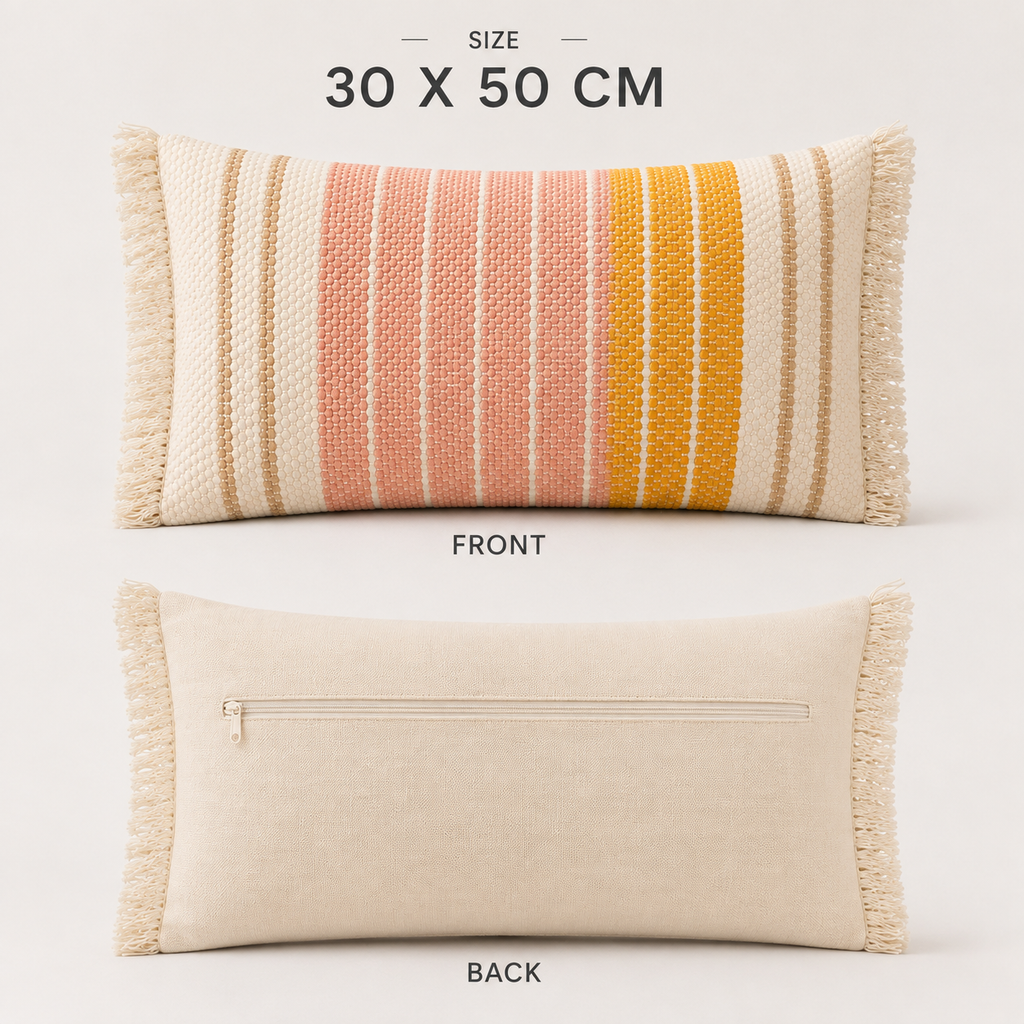 Artisan Grace Decorative Handwoven Cushion Cover