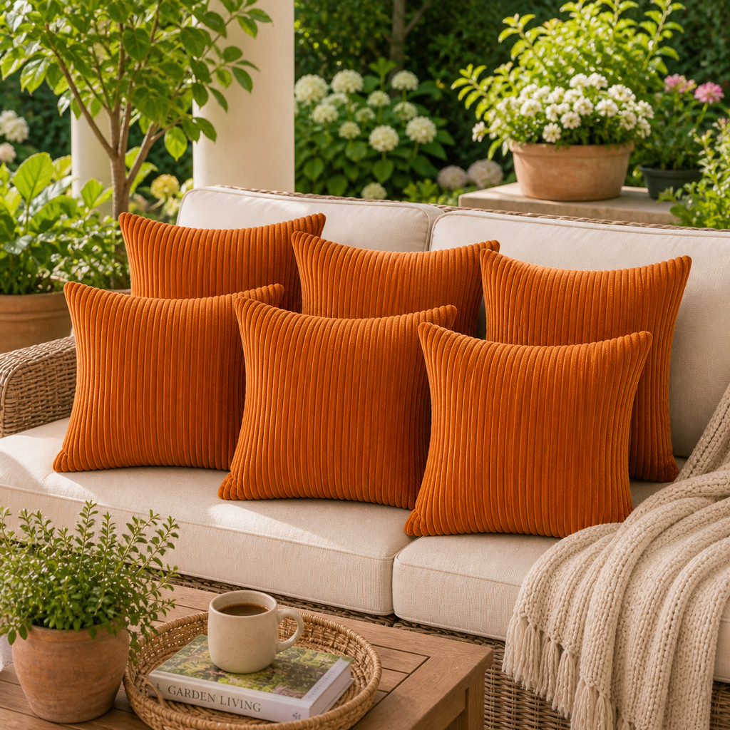 Terra Luxe Corded Velvet Cushion Cover