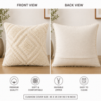 Diamond Drift Tufted Cushion Cover