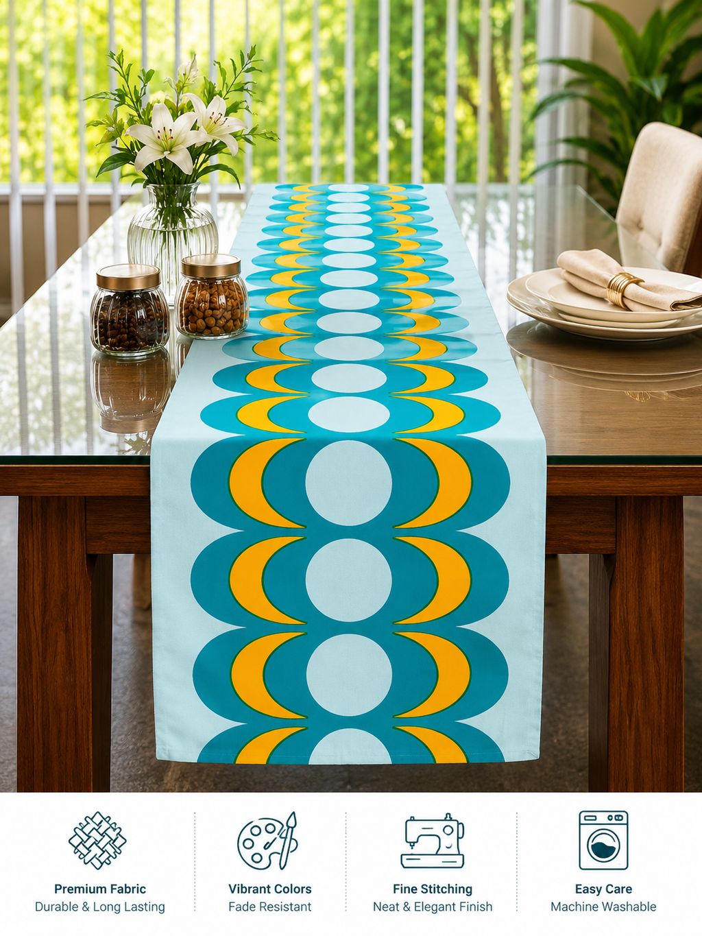 Coastal Duo Reversible Table Runner