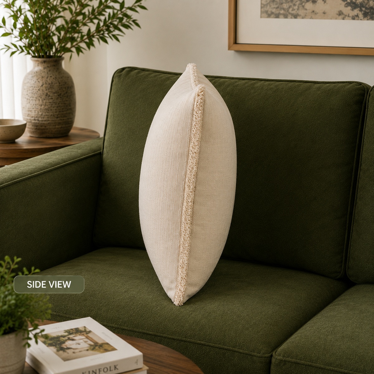 Timeless Weave Handwoven Cotton Cushion Cover