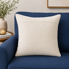Ivory Terrain Tufted Cotton Cushion Cover