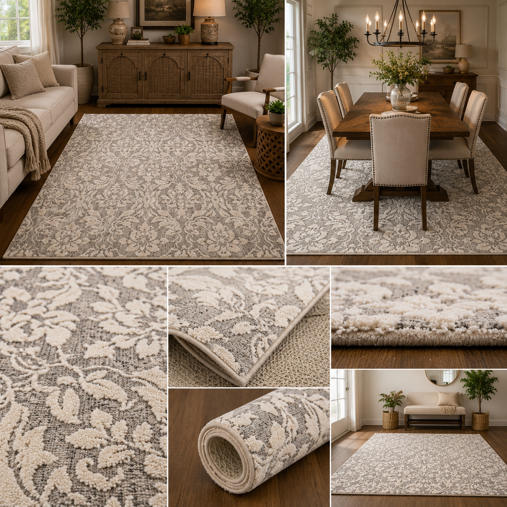 Timeless Damask Rug