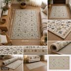 Ivory Floral Harmony Rug