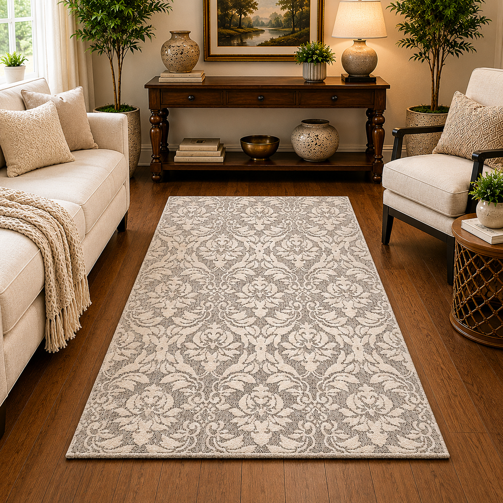 Timeless Damask Rug