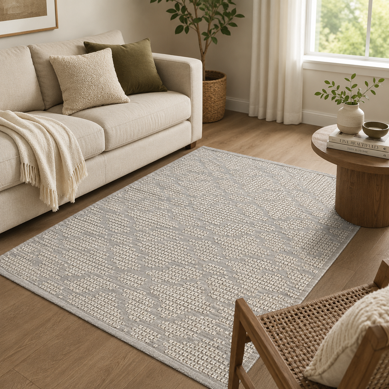 Nordic Texture Weave Rug